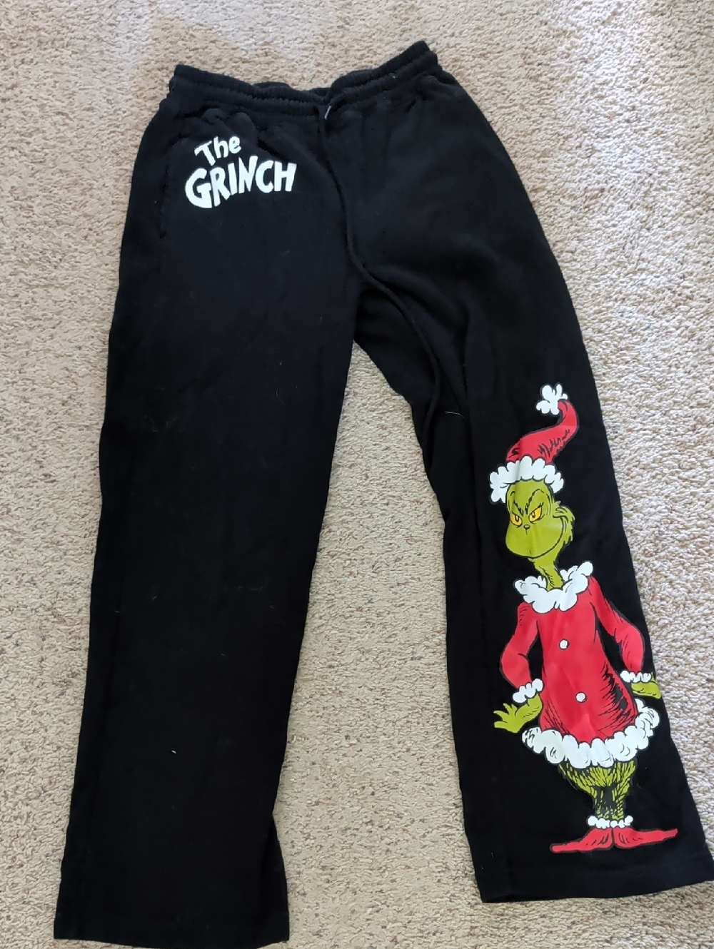 The Grinch Black Graphic Jogger Pants